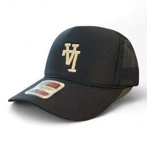 UPSIDE-DOWN LA TRUCKER IN Black White